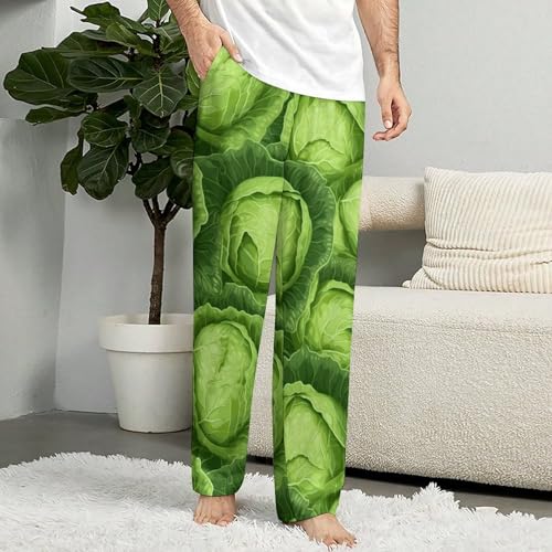 Lettuce Vegetable Pajama Bottoms Lounge Pants Elastic Waistband Sleepwear Lounge for Men Women4