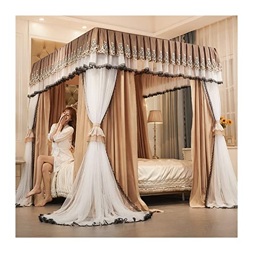 Moustiquaire de lit double 180x220cm à 4 montants grand baldaquin - 2