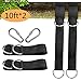 Two Pack of Tree Swing Straps (10 ft Each) || Industrial-Grade Nylon Straps That Can Hold 1000 lbs. || Locking, Steel Alloy Carabiner || Maximum Durability and Safety Guarantee