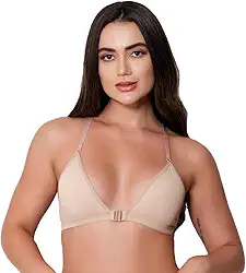 Sutiã Microfibra Nadador Sem Bojo Reforçado Dia a Dia Alças Reguláveis Elegante Soutien Confortável