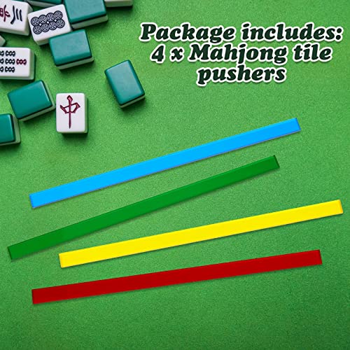 Mahjong Pushers acrílicos de 16.3 pulgadas set 4 colores miniatura 3
