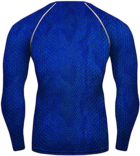 Men's UPF 50+ Long Sleeve U.S Flag Patriotic Compression Rash Guard Shirts for MMA BJJ Jiu Jitsu No Gi Wrestling2