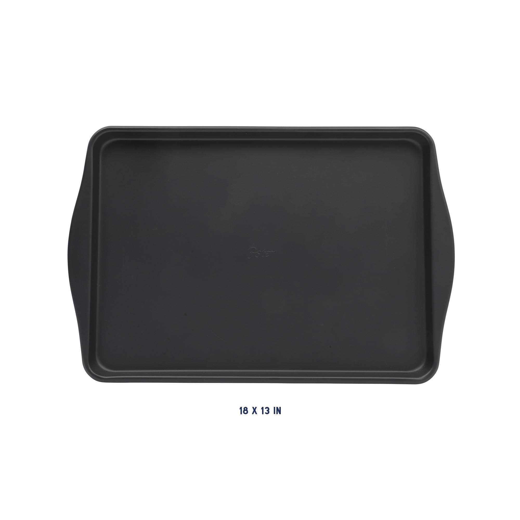 Oster Teston Backblech aus Karbonstahl, antihaftbeschichtet, 45,7 x 33 cm, Mattschwarz