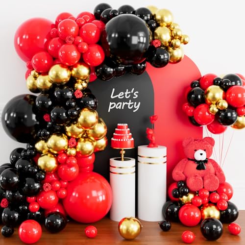 Image of 100pcs Gold Metallic Balloons 12 inch Chrome Latex Round Helium balloon | Gold Balloon for Garland or Arch, Birthday Anniversary Graduation, Engagement New Years Wedding Party Decorations