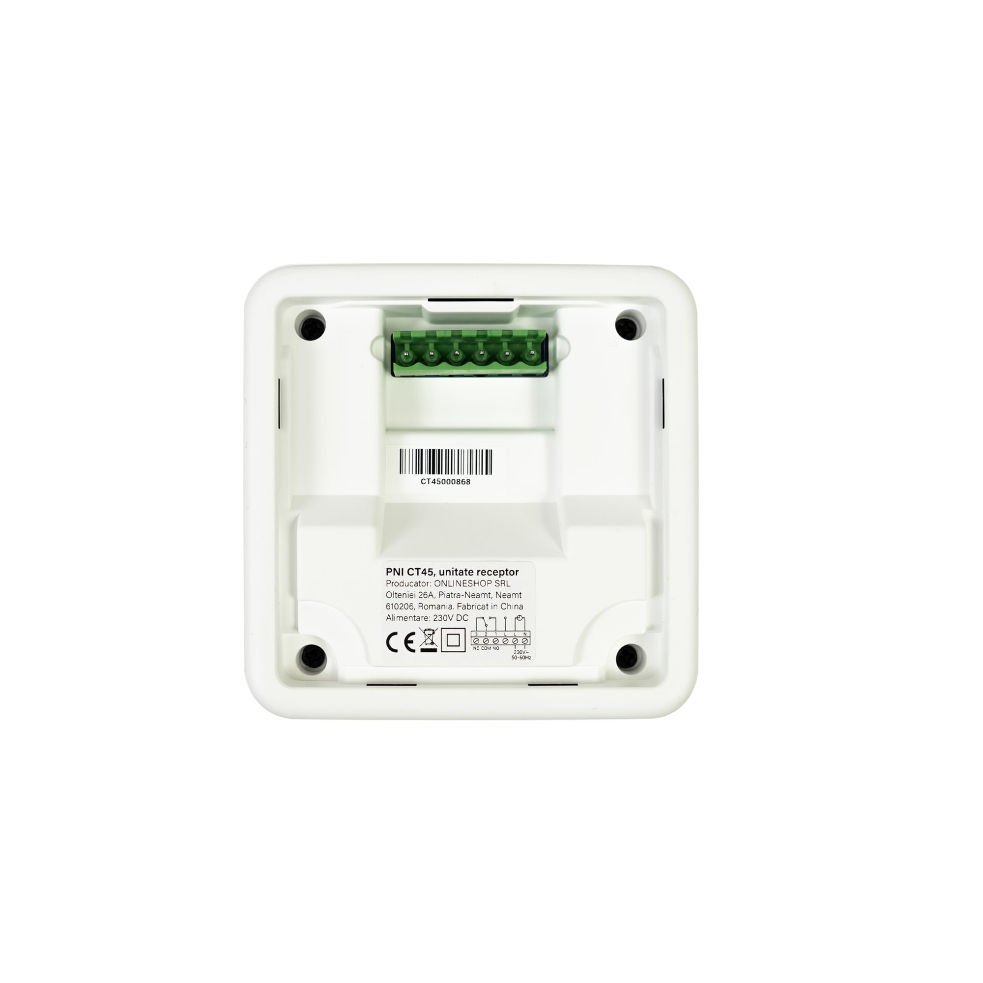 PNI Thermostat Intelligent sans Fil CT45, avec WiFi, contrôle Internet, pour systèmes de Chauffage, Application TuyaSmart, Blanc