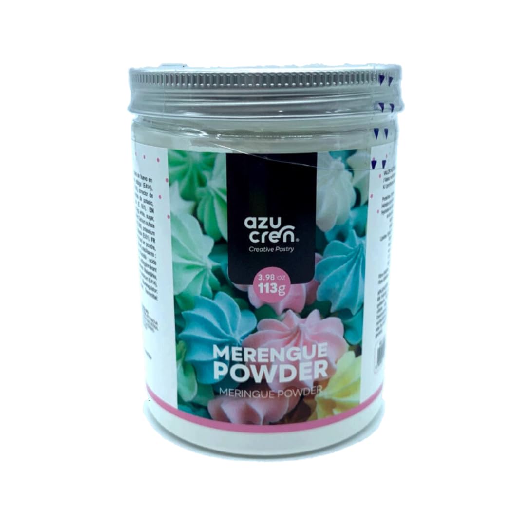 Azucren - Merengue Powder - Sustituto de la Clara de Huevo - Productos de Confitería y Galletería - 113 Gr