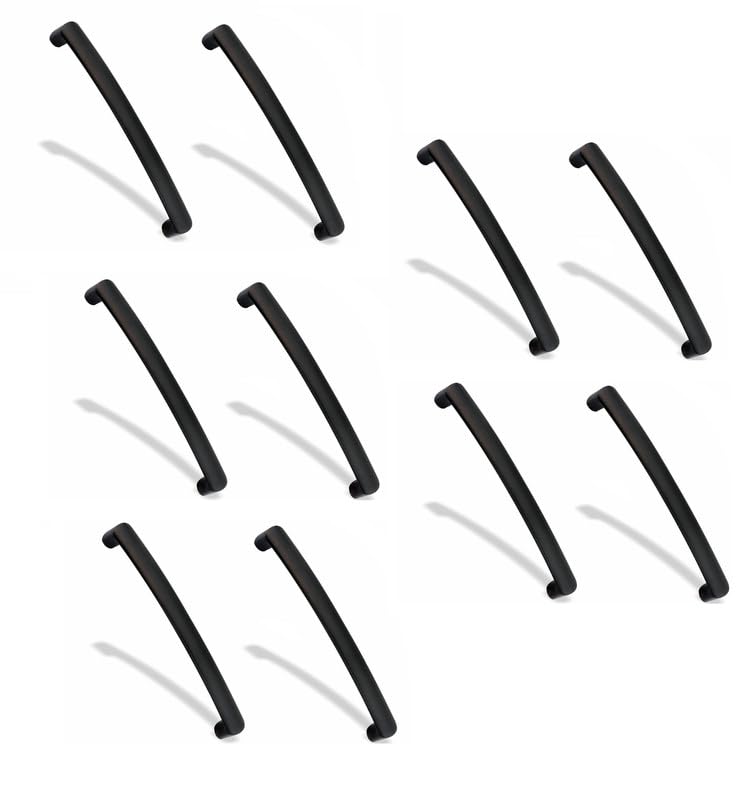 ESPANO INDIA 4" Cabinet Door Handle | for Office Drawer Cupboard Almirah Kitchen Wardrobe Doors Pull Handles | Jet Black Finish | Pack of 10 | CH-536 (B0CPBTTTSK) Amazon Price History, Amazon Price Tracker