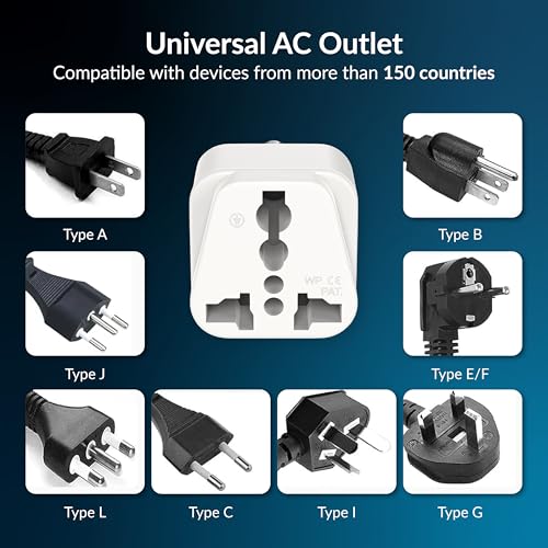 Image of Destinio Universal Travel Converter Plug Type D | World to India Adapter | Compatible for US Canada UK Europe Australia China | CE Certified, ROHS Compliant | 10A 250V Single Socket (Pack of 1 Pack)