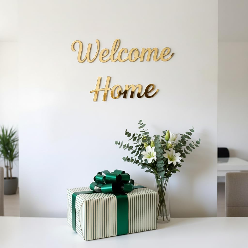 Personalized Text Cutout Alphabets Name Plates with Custom Name for Birthday, Anniversary, Engagement and Message Party Decoration, Golden Mirror Finish Wall Décor Art & Craft Customised Golden Sheet — Amazon image 4