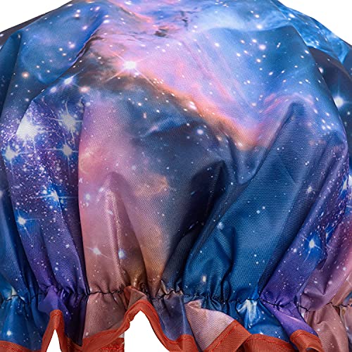 Bodylife-Shower-Cap-Reusable-Bath-Cap-Dual-layered-Waterproof-Galaxy-27cm