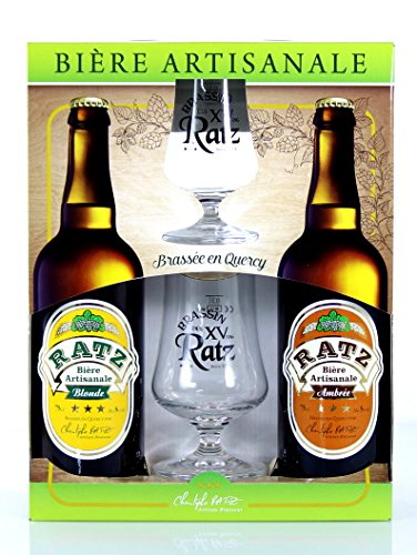 Coffret Bières Artisanales - Coffret 2 Bières + 2 Verres