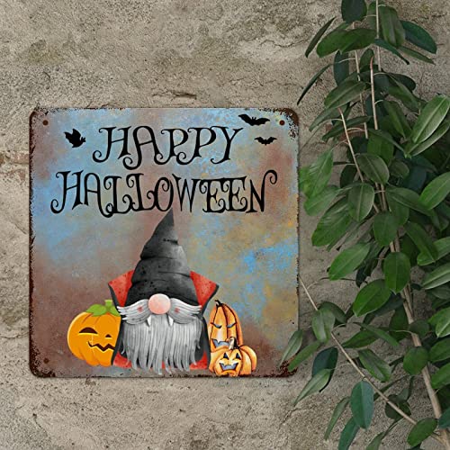 Panneau Halloween métal vintage décor rustique de salon