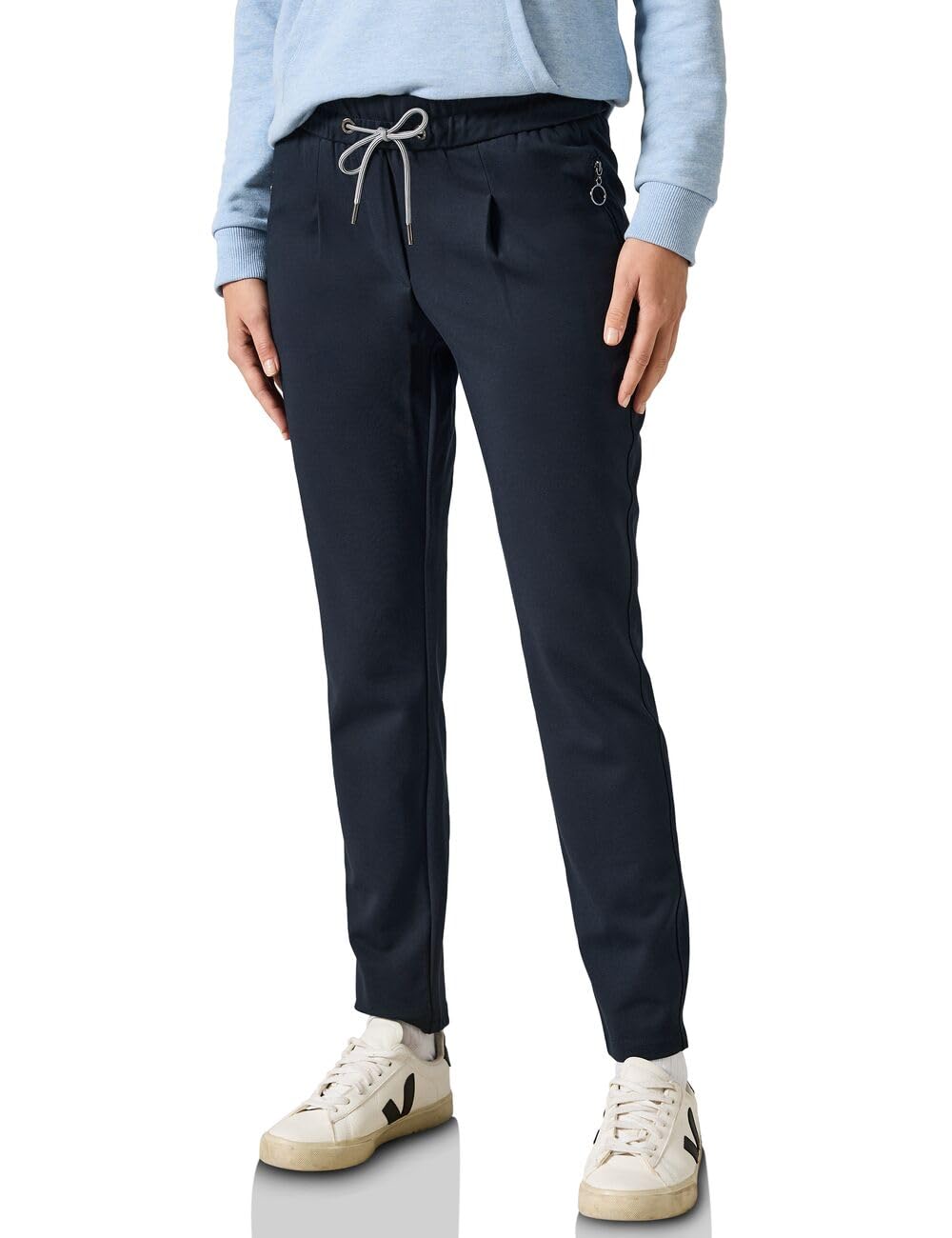 Cecil Women's B378180 Trousers in Casual fit, Deep Petrol, M / 30L