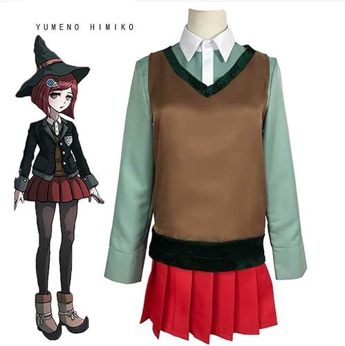 Miniatura 4 de Yumeno Himiko - Disfraz de cosplay para mujer, uniforme escolar, chaqueta, camisa para Halloween, Yumeno Himiko, Grande