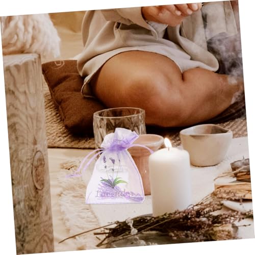 Bolsitas de organza IMIKEYA 20 unidades lavanda miniatura 6