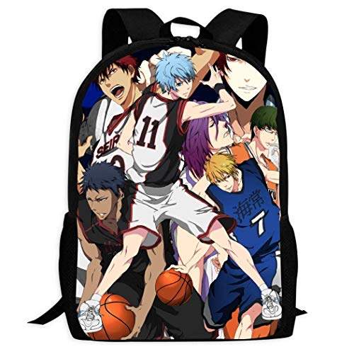 JNMJK Anime Kuroko no Basket Mochila Escolar Niños Cool Mochilas Ligeras Adolescente