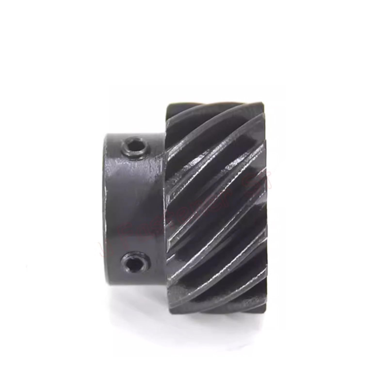 Engrenage conique en acier hélicoïdal 45 degrés 20 dents 1,5 m rotation gauche et droite pour l'ingénierie de précision (17mm-keyway 5x2.3mm gauche)