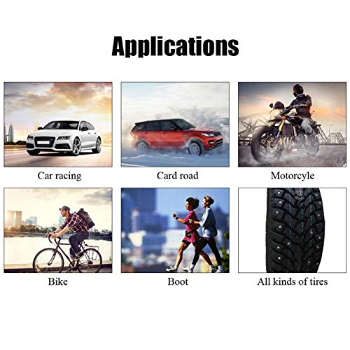 Image of 100Pcs 6.5mm Tire Stud Screws for Enhanced Traction on Cars, ATVs, Motorcycles, and More
