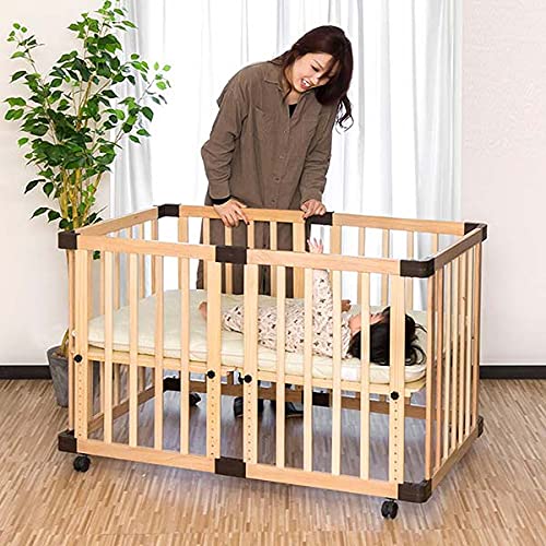 Amazon.co.jp: ベビーベッド キャスター ストッパー付 ハイタイプ 高さ