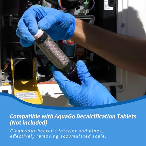 Image of Replacement Filter Compatible with Truma AquaGo,Superior Filtration System Reduces Scale & Sediment with Stainless Steel Mesh, Leak-Proof Seal Ring for RV Hot Water Heater (This Link is Not a Set)