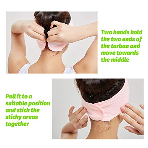 Zeaye 3-delige handdoekhoofdband, make-up hoofdband hoofdband, dames spa gezichtsmake-up hoofdband, dames schoonheid… - Image 6