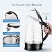Habor Electric kettle, Water Boiler 1500W Fast Heating Tea Pot, 1.8 Quart (1.7 L) Blue LED Lights Bright Glass Body, Auto Shut-Off Boil-Dry Protection Stainless Steel Inner Lip