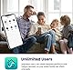 Etekcity Bluetooth Körperfettwaage, Personenwaage digital mit Intelligenten APP für Körpergewicht, Fett, BMI, Muskelmasse, Wasser, Protein usw, 28st/180kg/400lb, Einschließlich Batterien, Schwarz