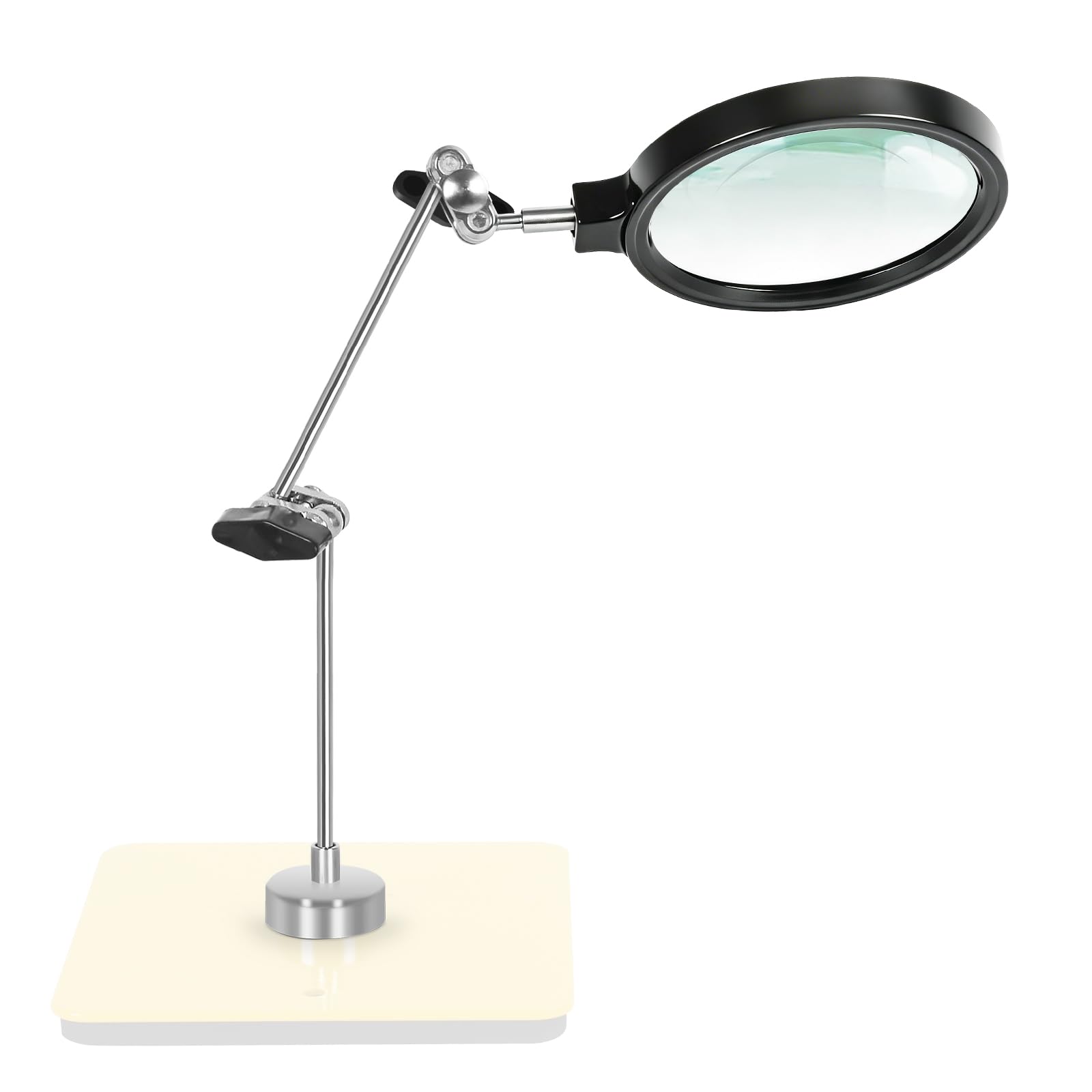 Adjustable Third Hand with 80mm Magnifying Glass, 7x Magnifier, 17cm Arm as Board Holder — image 1