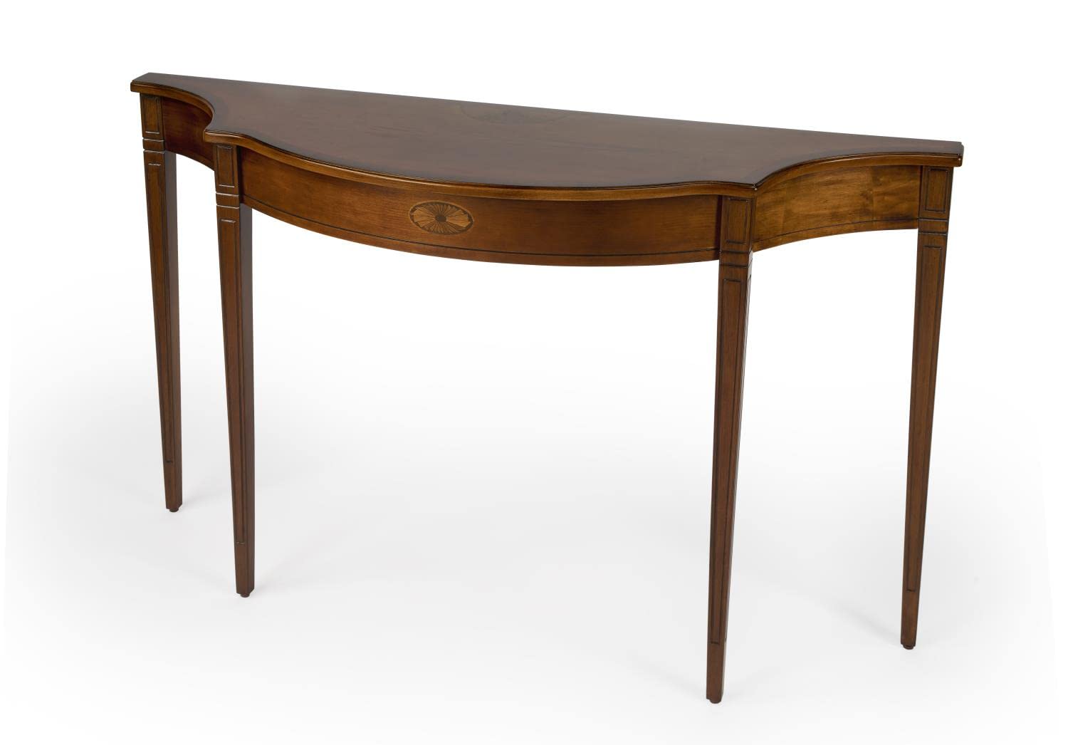 Butler Chester 54" W Demilune Wood Traditional Console Table - Olive Ash