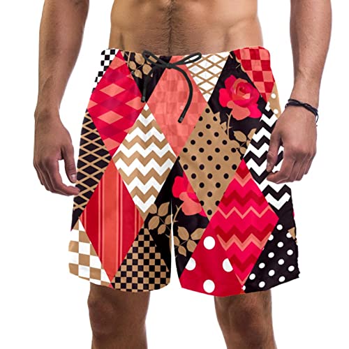 Maillots de bain pour hommes Lurnise short de plage à fleurs et séchage rapide