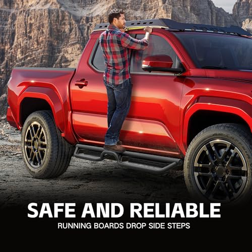 Estribos laterales tipo dos escalones para Toyota Tacoma 2024-2026 miniatura 3