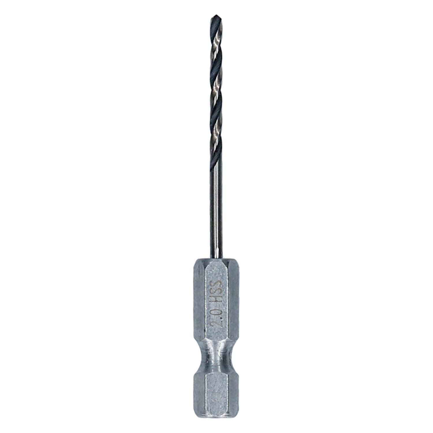 Bosch Professional Set 10 brocas vástago hexagonal PointTeQ metal 3 mm ¼"