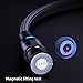 Losuesme 6 Pack 5 Pin Magnetic Connector Tips Micro USB Magnet Tip Adapters Compatible with 5 Pin Magnetic Charging Cable for Micro USB Devices, 360° Rotatable Strong Cable Adapter, No Cable
