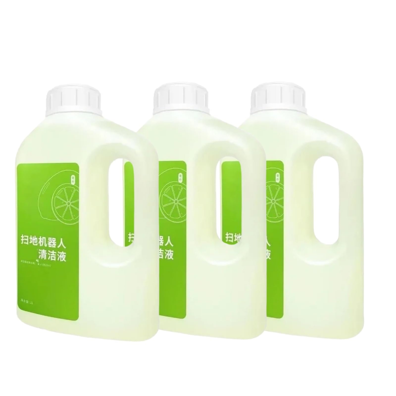 Solución limpiadora de suelos de 1 l, compatible con ECOVACS X1/ T10/ T20/ N9+, detergente multisuperficie(3bottle)