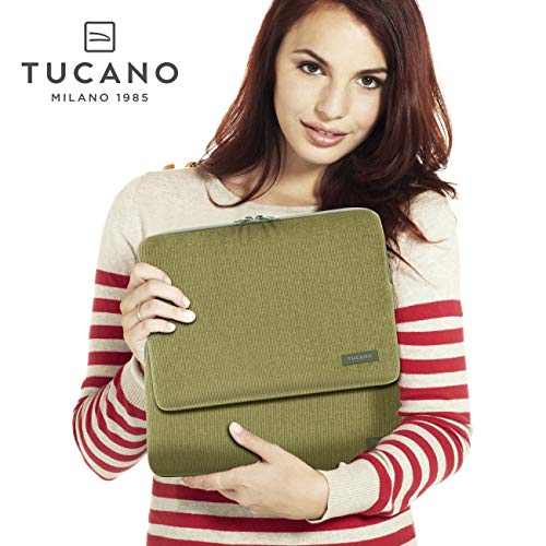 Housse Tucano 12-13" pour MacBook Pro et Air en corduroy vert olive - 7