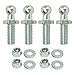 4Pcs 10mm Ball Studs 5/16‑18 Thread High Hardness Rugged Stable Ball Studs Washers Kit for Tool Boxes RVs Cars (1/2inch)