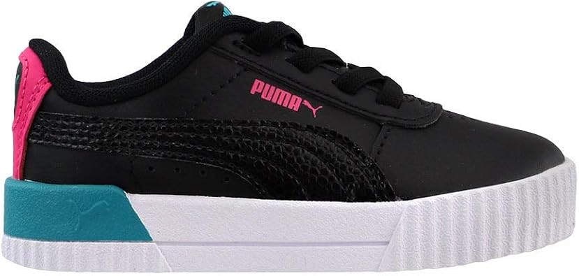 Amazon.com: PUMA Niño Niñas Carina Vivid Ac Plataforma Zapatillas Zapatos  Casual - Negro : Ropa, Zapatos y Joyería