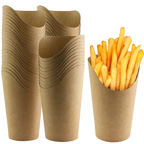 Green Direct Brown French Fries Cup The Perfect Paper French Fries Cup Holder for all Occasions Pack of 50
