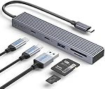 USB C 3.2 Hub, ORICO 4 Ports USB 3.2 Gen 2 USB C Adapter with 100W Power Delivery, USB C, USB A, SD/TF, 10Gbps USB Hub Multiport Adapter for Laptop, MacBook Air/Pro, iMac, and More Type C Devices