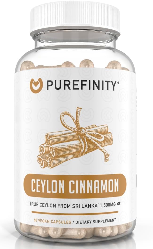 PUREFINITY Ceylon Cinnamon Organic Capsules 1500mg Ceylon