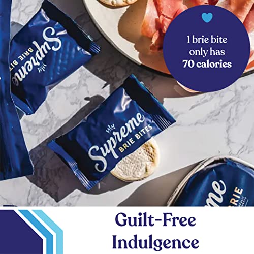 Supreme Brie Bites, 60 Soft Ripened Mini Brie Cheese, 0.9 Oz Each - From The Cheese Lover Shop #TOP4