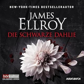 Diseño de la portada del título Die schwarze Dahlie