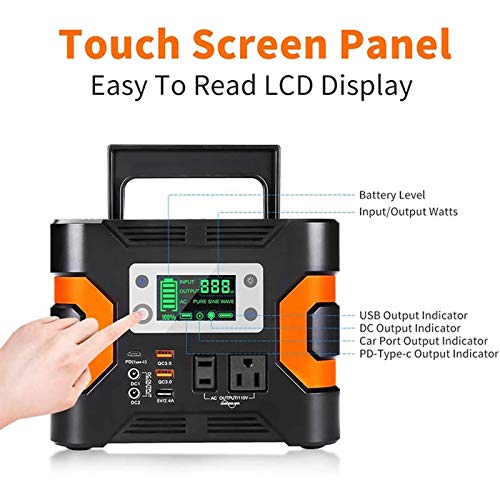 Portable-Power-Station-300Wh-81000Mah-CPAP-Backup-Lithium-Battery-PackSolar-Generator-with-LED-Light-for-Outdoors-Camping-Travel-Emergency
