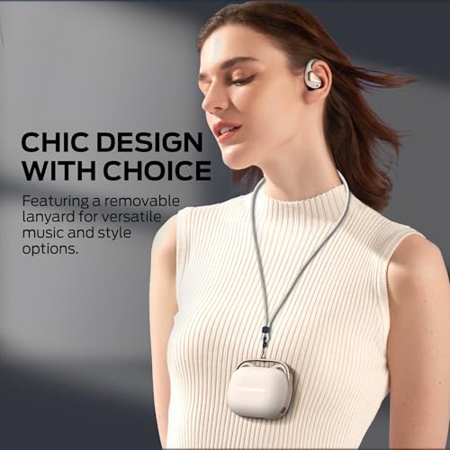 Monster Open Ear AC520 Headphones, Bluetooth 6.0 Wireless Earbuds with HiFi Sound, Open Ear Earbuds with 24H Playtime, Unique Handbag Design, ENC Clear Call, IPX6 Resistance(White) - Image 5