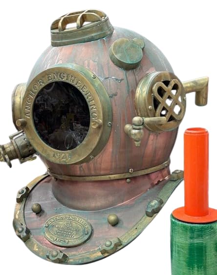 Generic Copper Style Scuba SCA Divers Diving Helmet US Navy Mark V Deep Sea Marine Morse, As shown in image