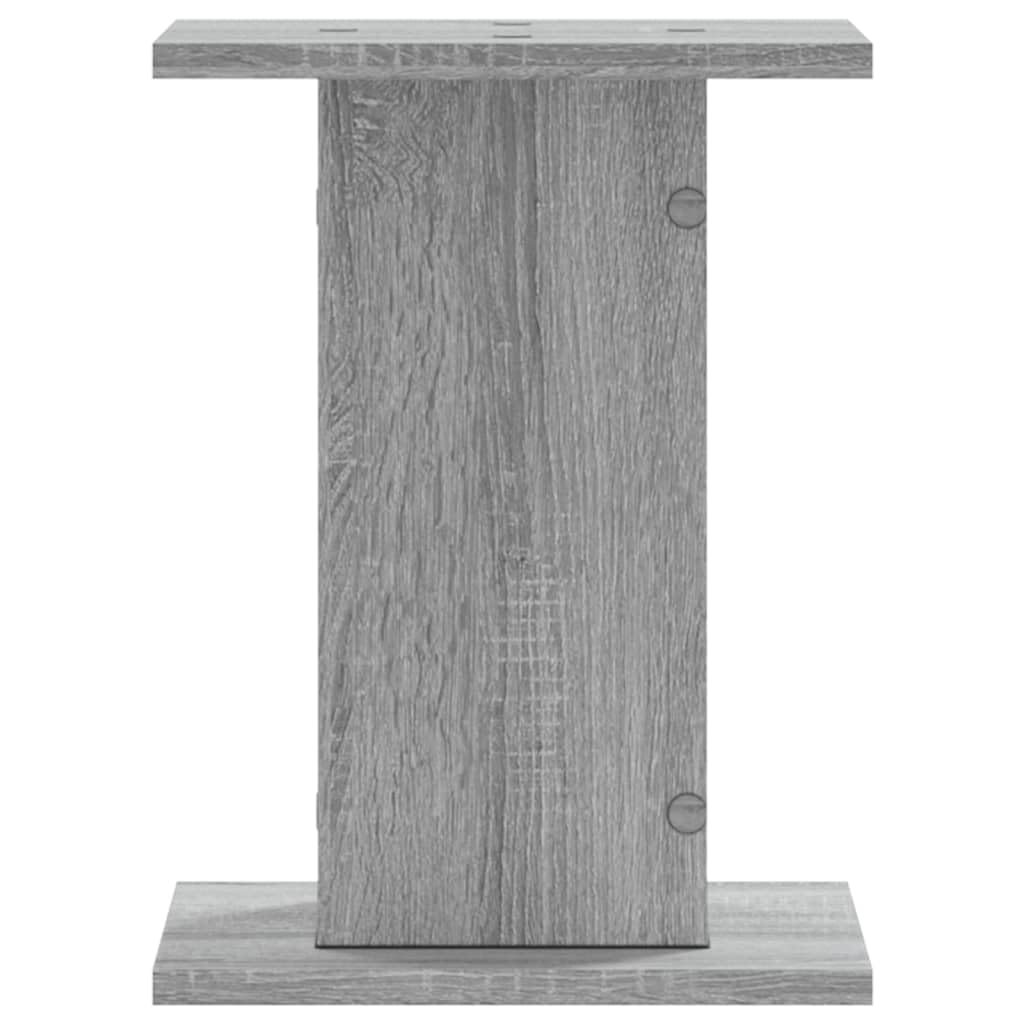 Supporti per piante e fiori, supporto per vasi da fiori, 2 pezzi, grigio Sonoma, 30 x 30 x 40 cm, in legno ingegnerizzato
