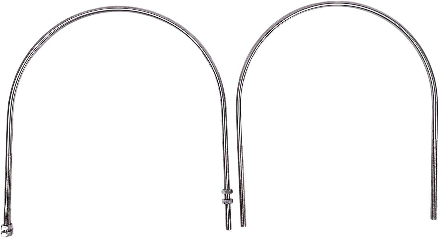 FridayParts 2Pcs U-Bolt 4332488 Compatible for Isuzu Engine 4BG1 Hitachi Excavator EX100-5 EX120-5 EX130-5 Replacement