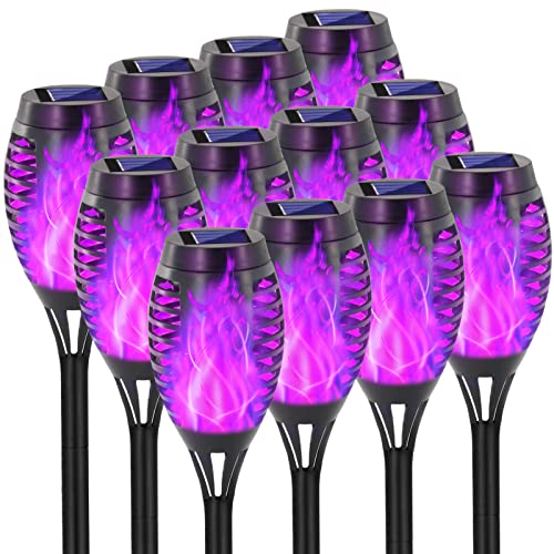 Torches solaires Tiki EOYIZW pour illuminer vos soirées barbecue et terrasses d'été