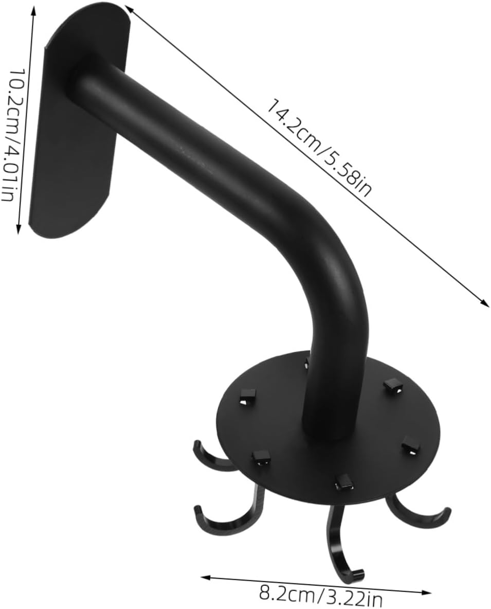 Rotating Kitchen Utensil Hanger Hook Wall Mount Rack Punch Hanging Organizer for Spoons Spatulas and More Space Saving Rotatable Hooks for Kitchen Bathroom and Cabinet Storage