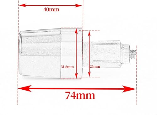 Miniatura 6 de Extremos de la barra de la manilla, empuñaduras de mano, tapas de enchufe compatibles con KTM 390 RC 2014-2023  Almohadilla de equilibrio de